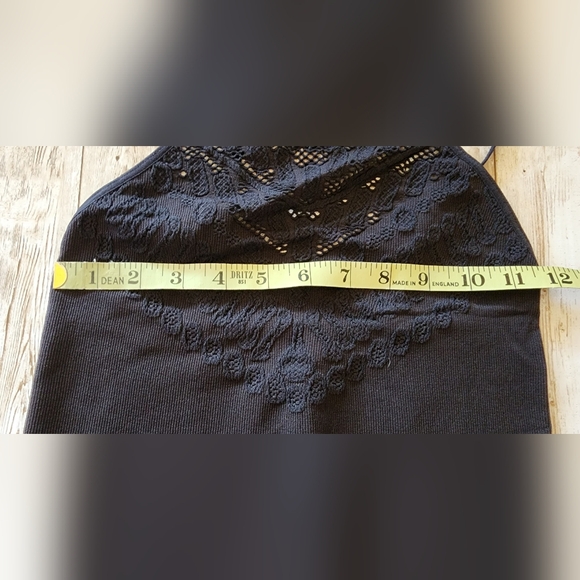 Intimately by Free People Solstice Lace Bodysuit  Ribbed Black M/L NWOT - Picture 6 of 6